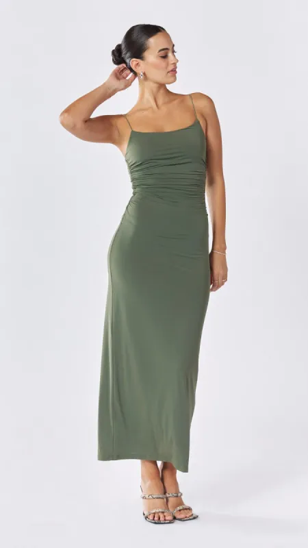 Summer Solstice Maxi Dress - Olive sold by Billy J