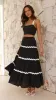 Lys Top and Maxi Skirt Set - Black / White sold by Billy J