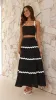 Lys Top and Maxi Skirt Set - Black / White sold by Billy J