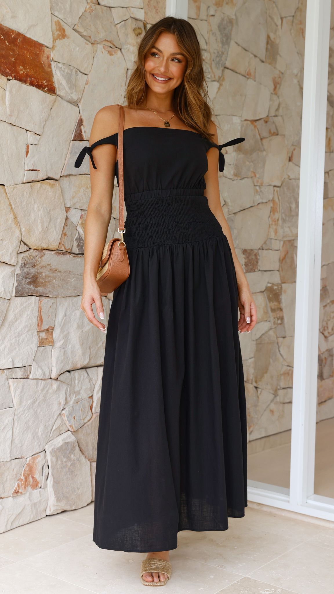 Adelaide Maxi Dress - Black sold by Billy J product image thumbnail 5