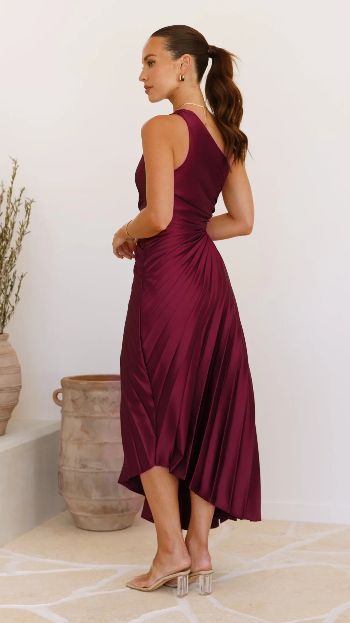 Olivia Maxi Dress - Wine sold by Billy J product image thumbnail 2