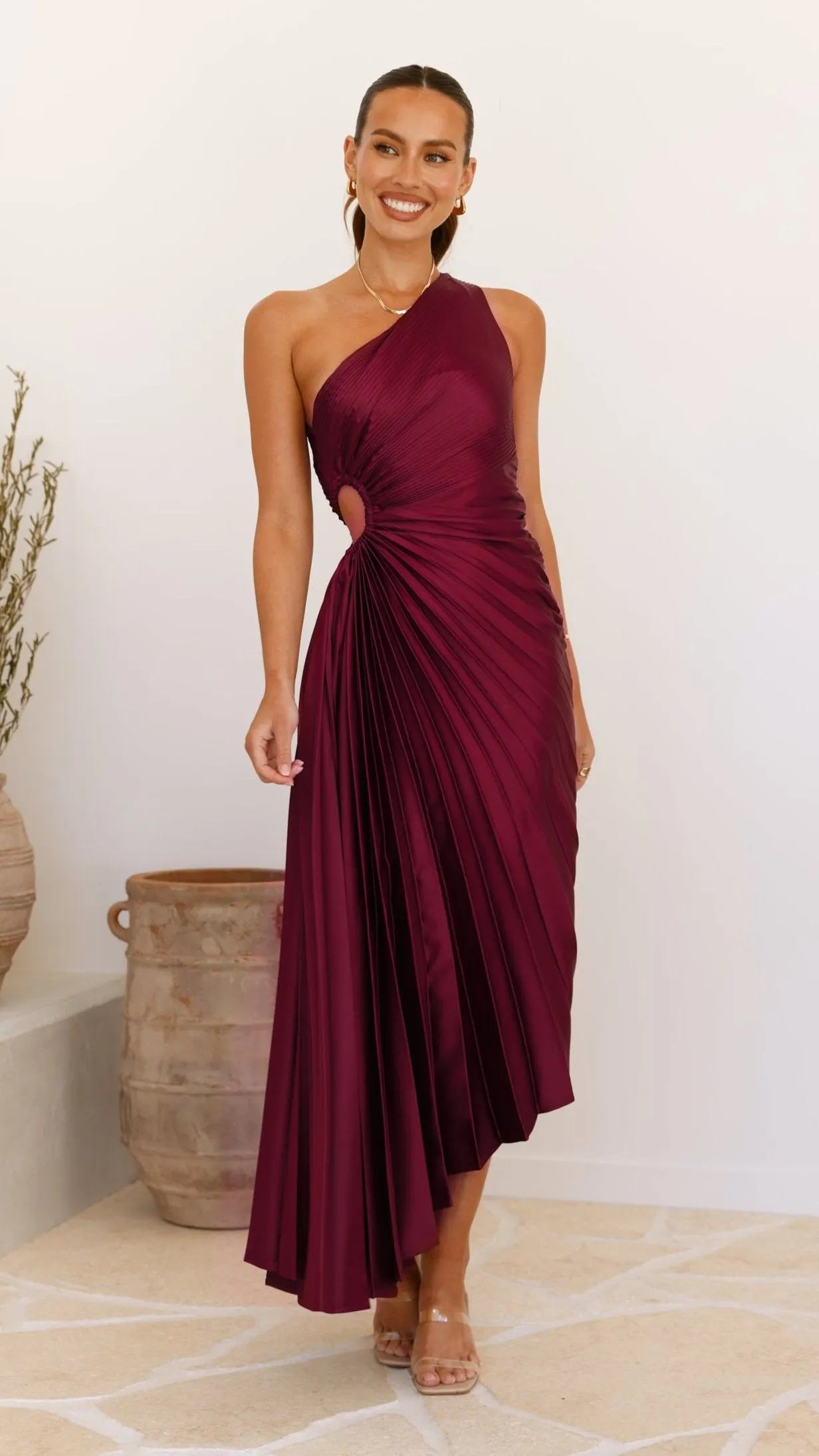 Olivia Maxi Dress - Wine sold by Billy J product image thumbnail 4