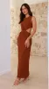 Damiana Maxi Dress - Chocolate sold by Billy J