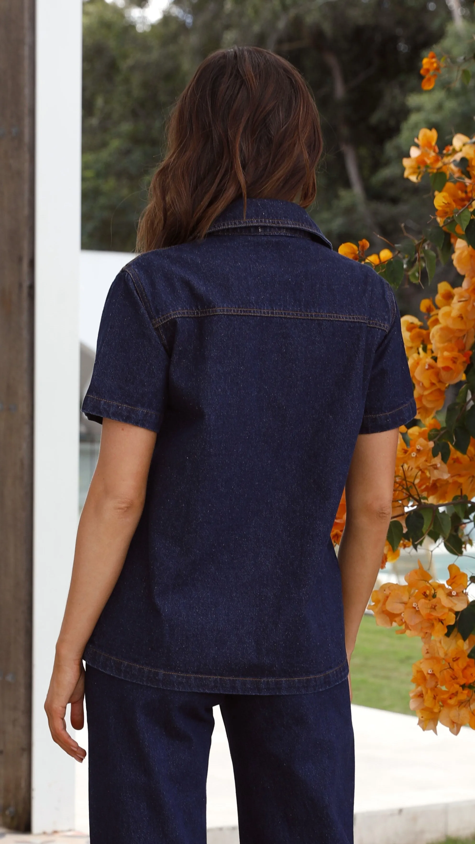 Badru Button Up Shirt - Dark Denim sold by Billy J product image thumbnail 2