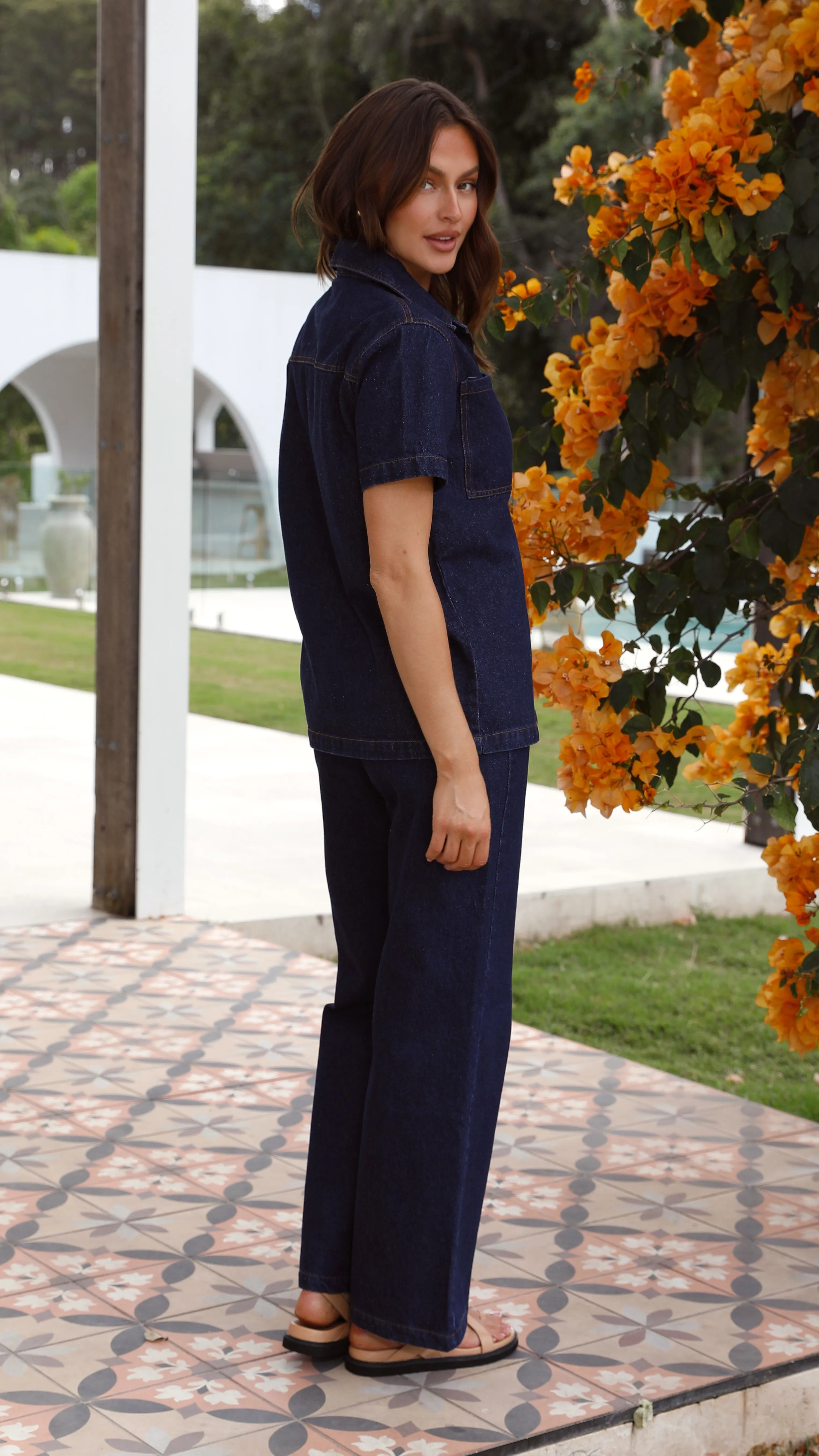 Badru Button Up Shirt - Dark Denim sold by Billy J product image thumbnail 4