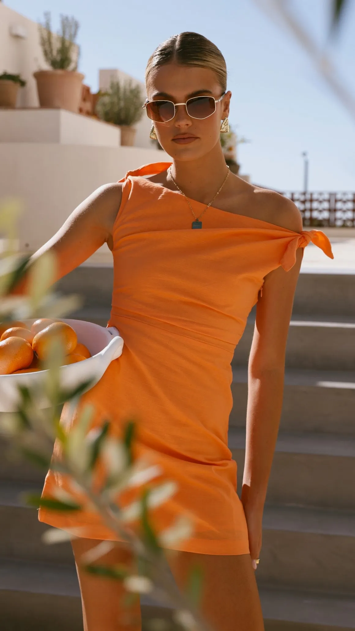 Ebbe Mini Dress - Orange sold by Billy J