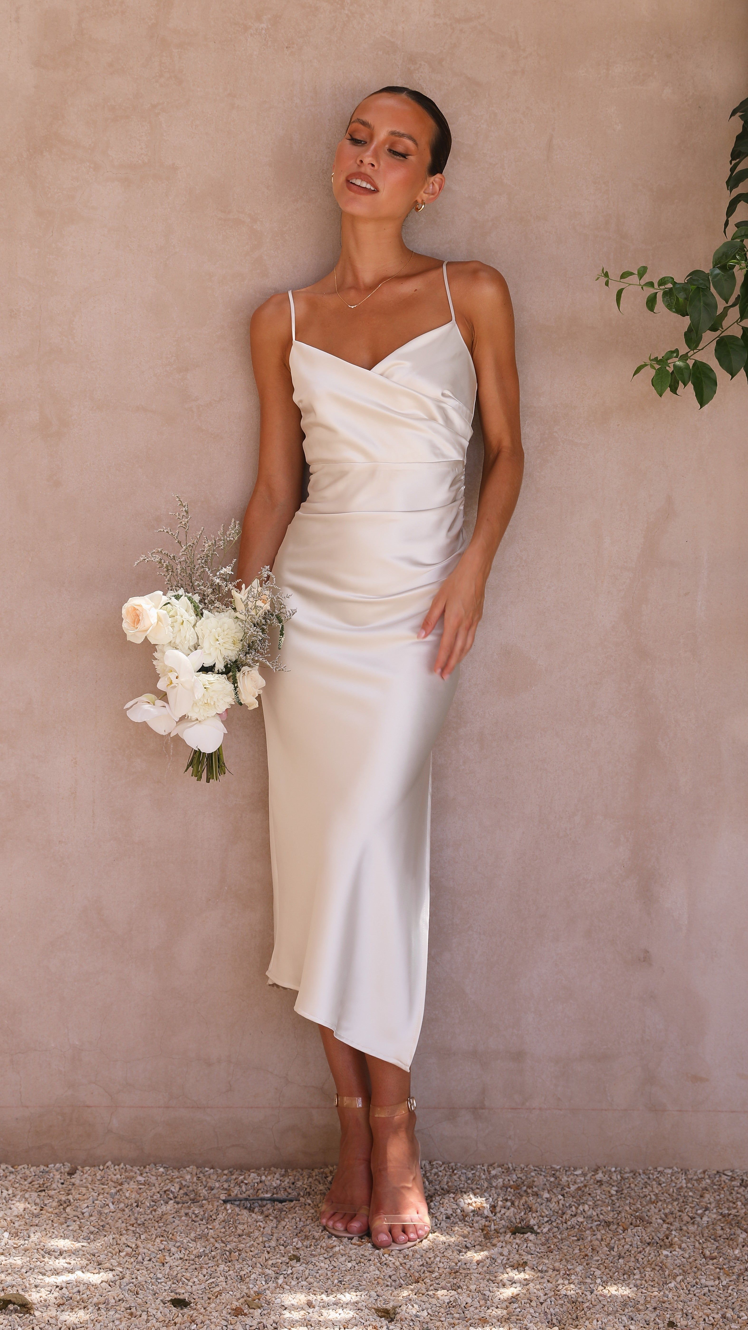 Monte Midi Dress - Ivory sold by Billy J product image thumbnail 2