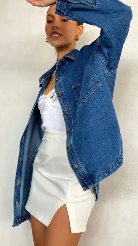 Ensley Denim Jacket - Dark Denim sold by Billy J