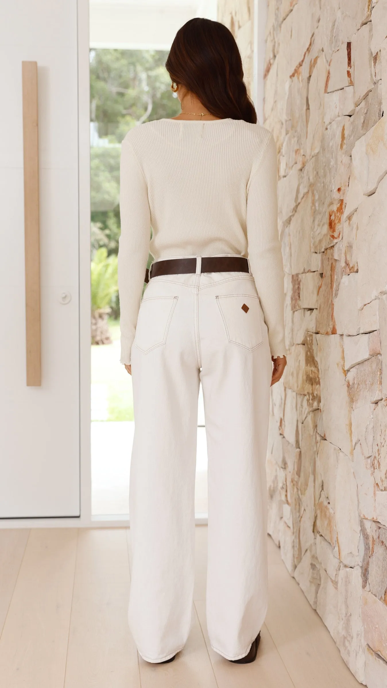 Joni Long Sleeve Top - Cream sold by Billy J product image thumbnail 2