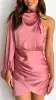 Lexi One Shoulder Mini Dress - Baked Rose sold by Billy J
