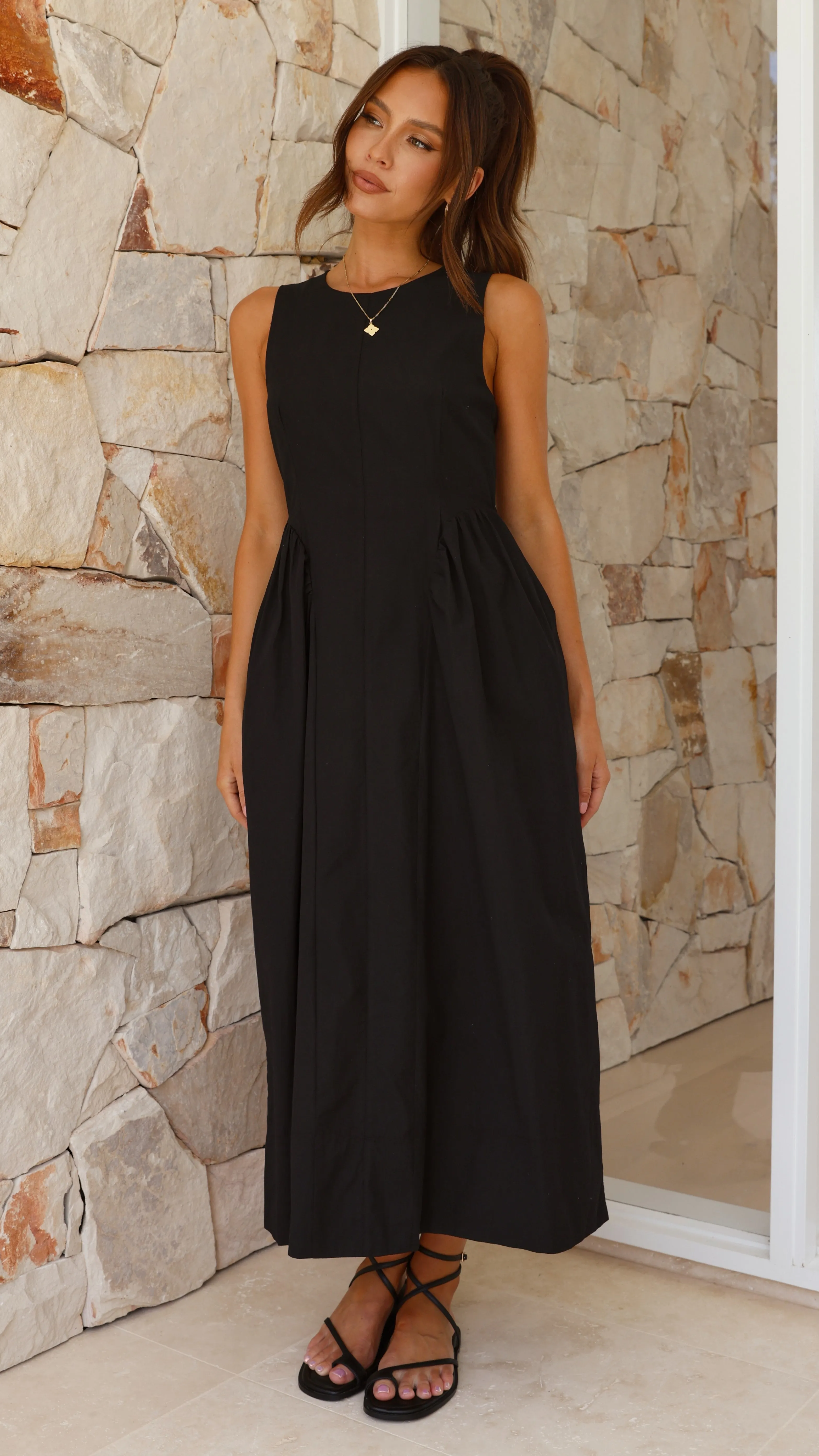 Nikayla Midi Dress - Black sold by Billy J product image thumbnail 5