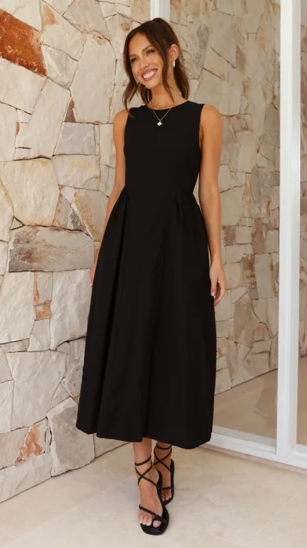 Nikayla Midi Dress - Black sold by Billy J