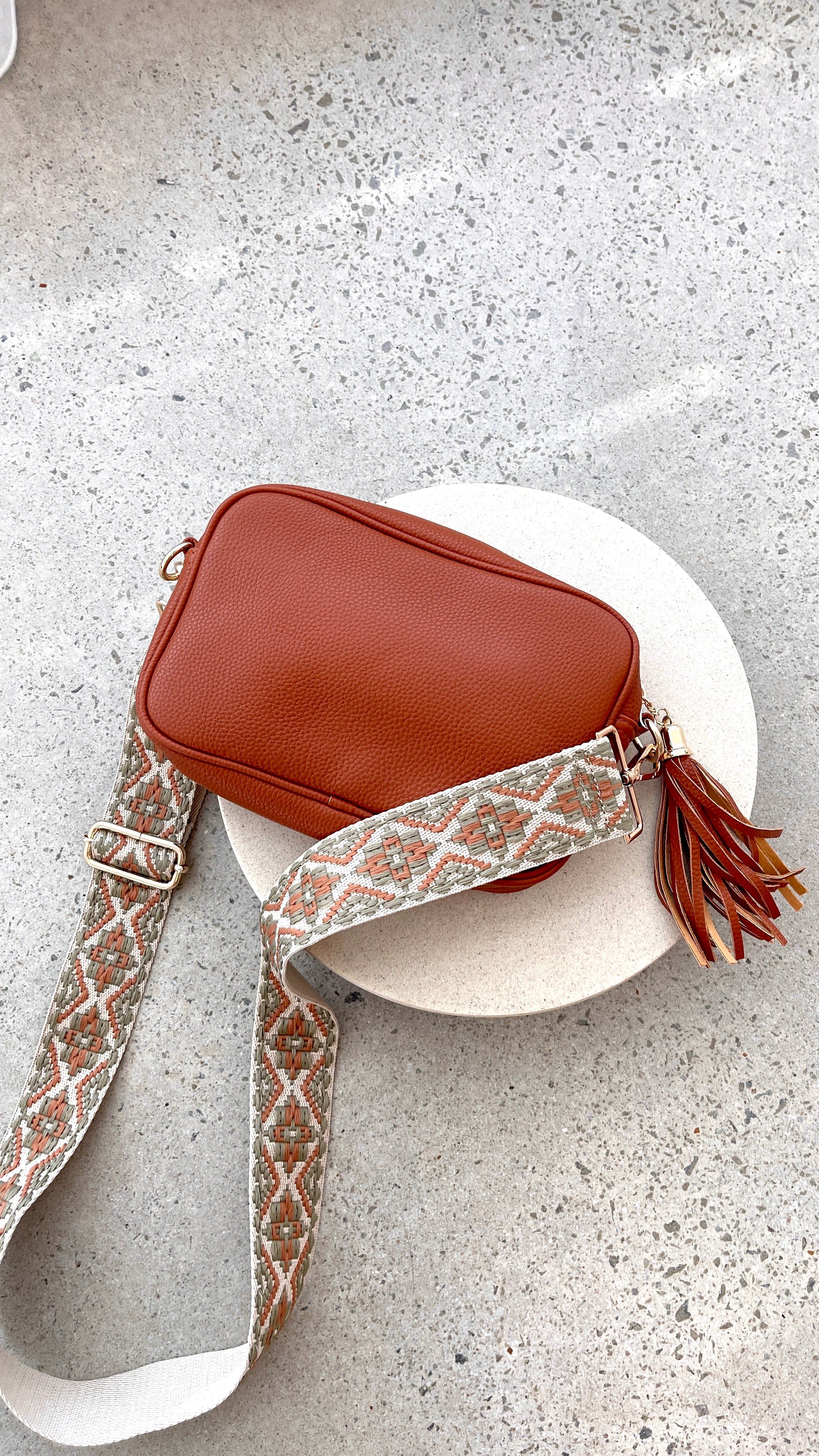 Miami Crossbody Bag - Tan sold by Billy J