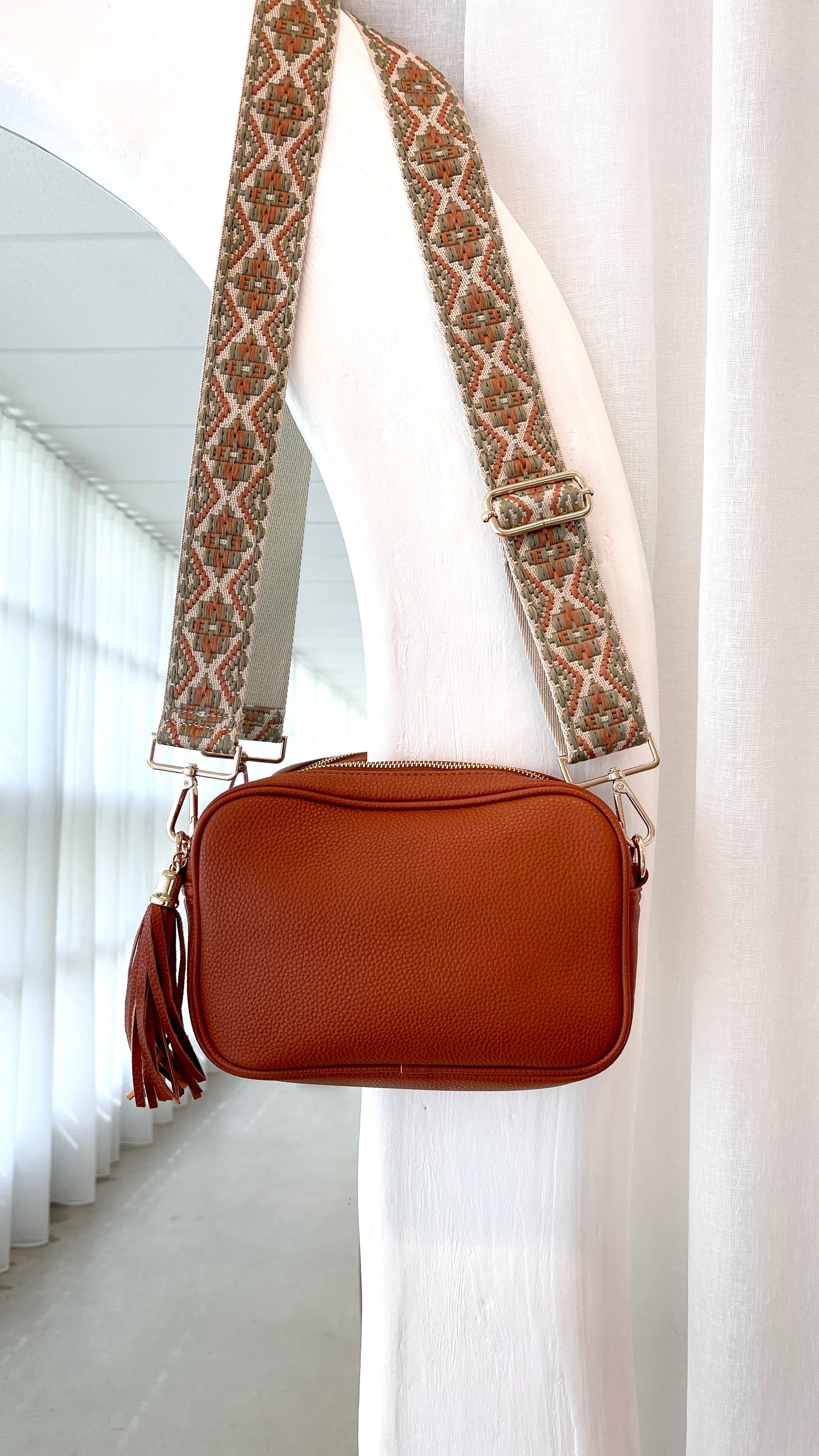 Miami Crossbody Bag - Tan sold by Billy J product image thumbnail 3