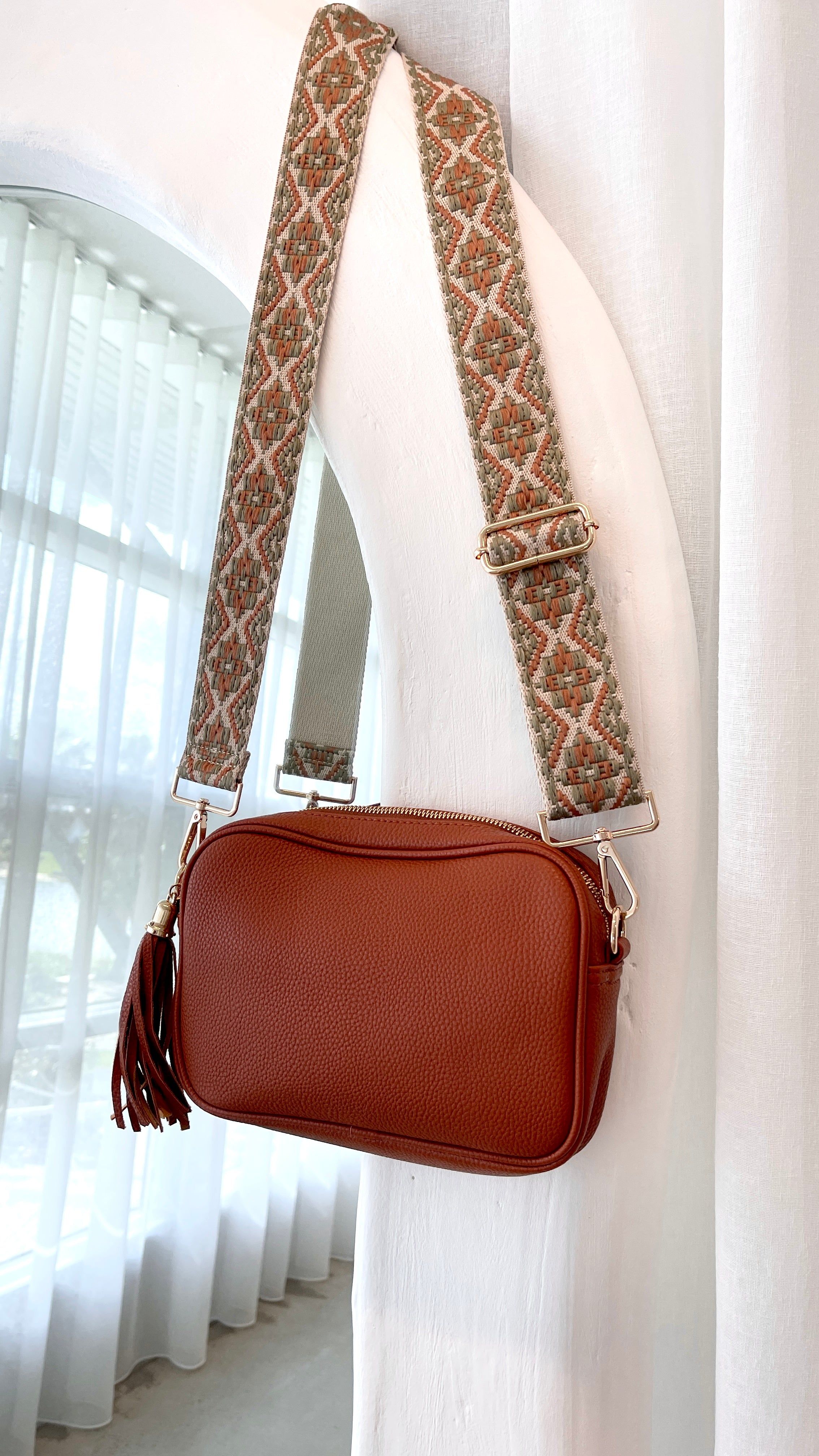 Miami Crossbody Bag - Tan sold by Billy J product image thumbnail 5