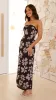 Indikah Maxi Dress - Black/Beige Floral sold by Billy J