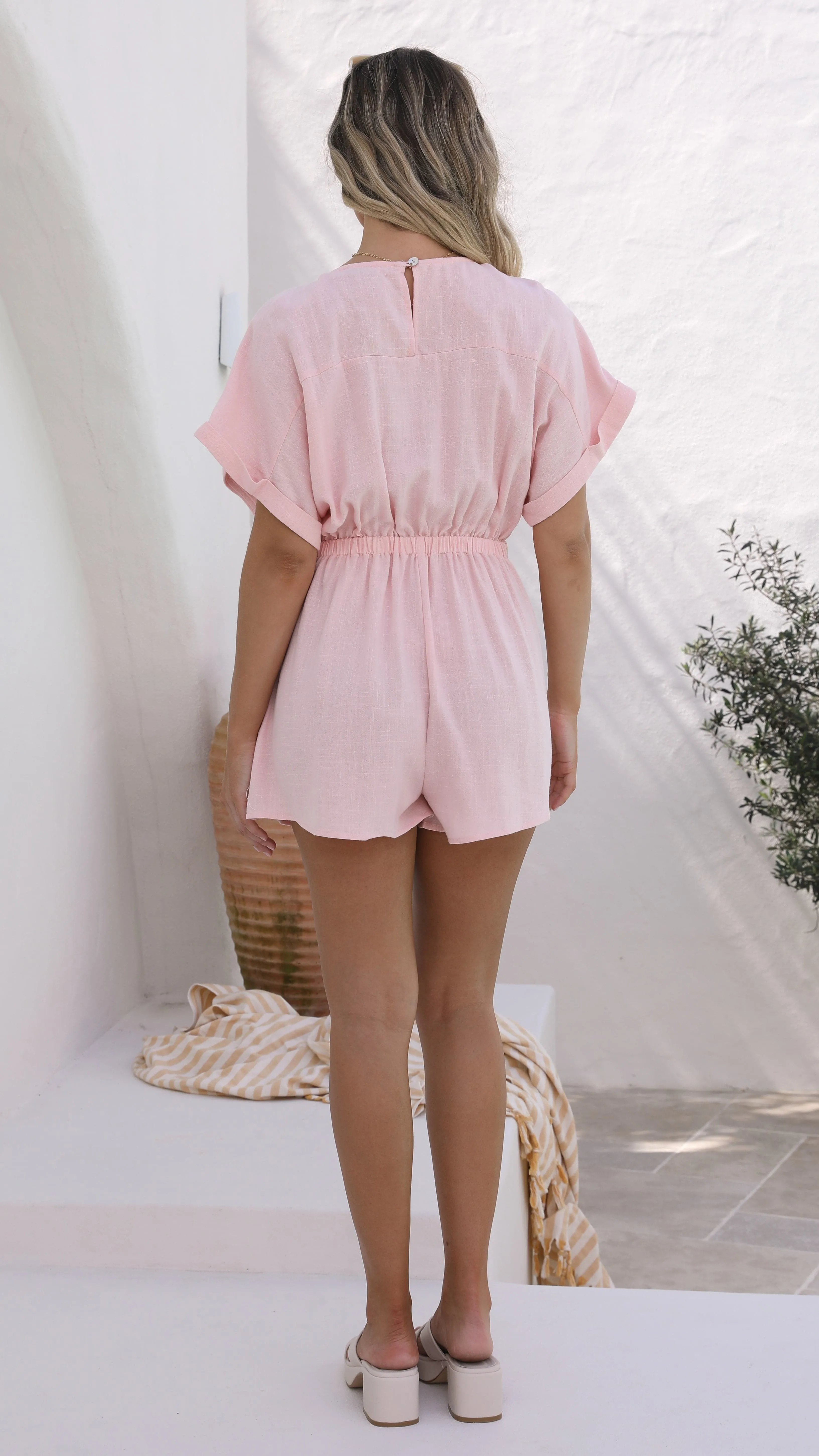 Tarika Playsuit - Blush sold by Billy J product image thumbnail 2