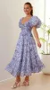 Balthazar Maxi Dress - Blue Floral sold by Billy J