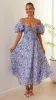 Balthazar Maxi Dress - Blue Floral sold by Billy J