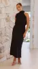 Estha Linen Maxi Dress - Black sold by Billy J