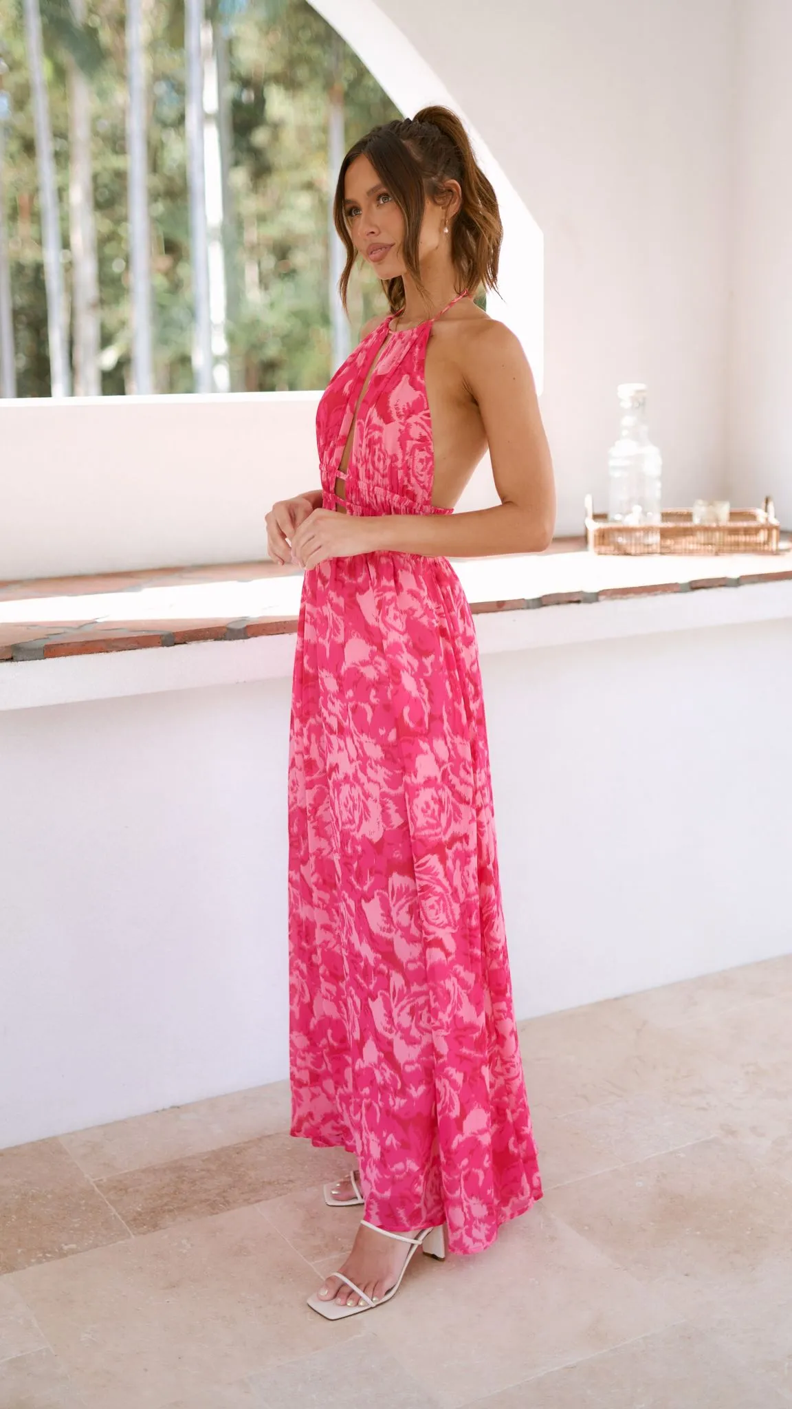 Ivy Maxi Dress - Pink Print sold by Billy J product image thumbnail 4