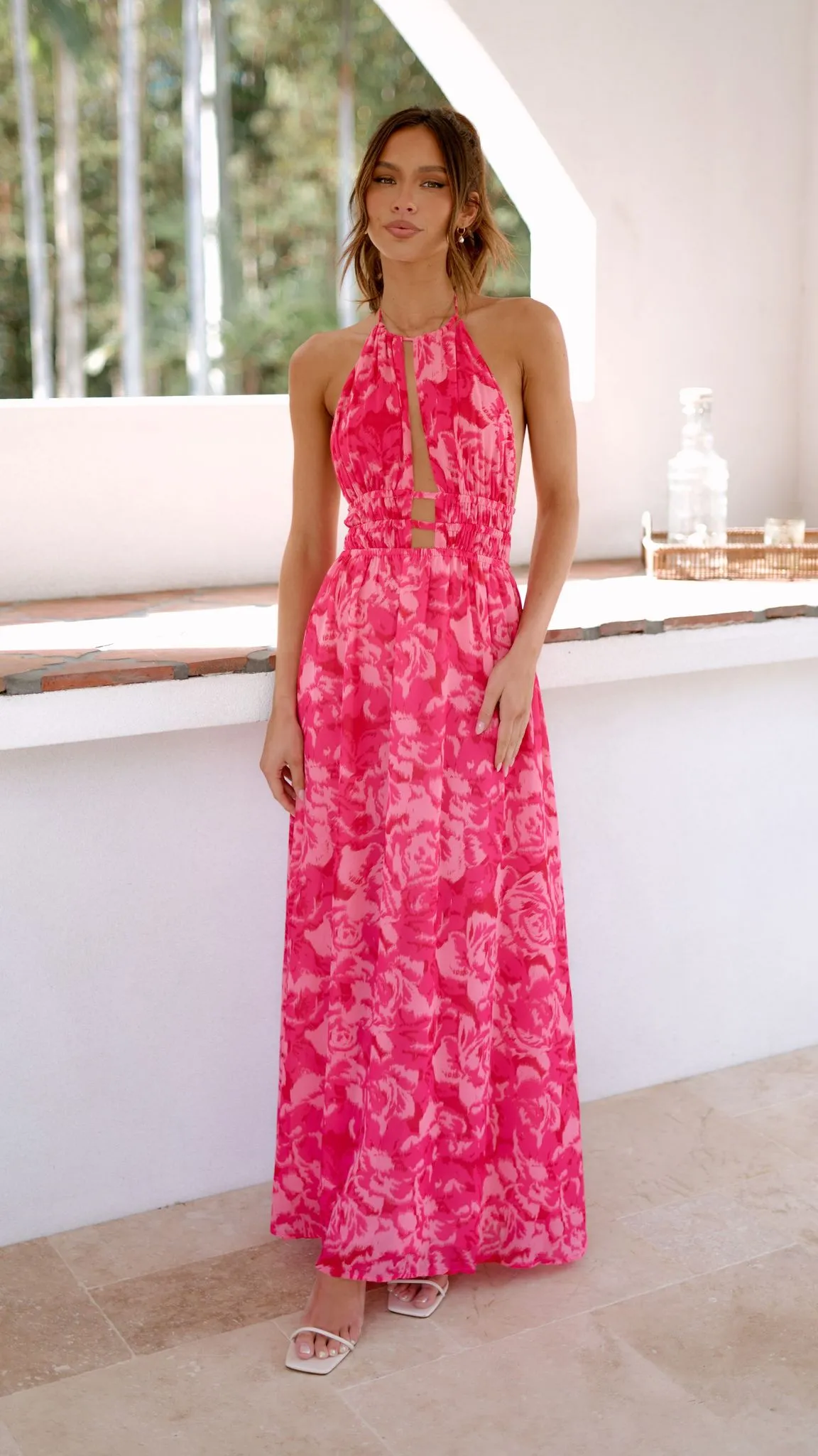 Ivy Maxi Dress - Pink Print sold by Billy J product image thumbnail 3