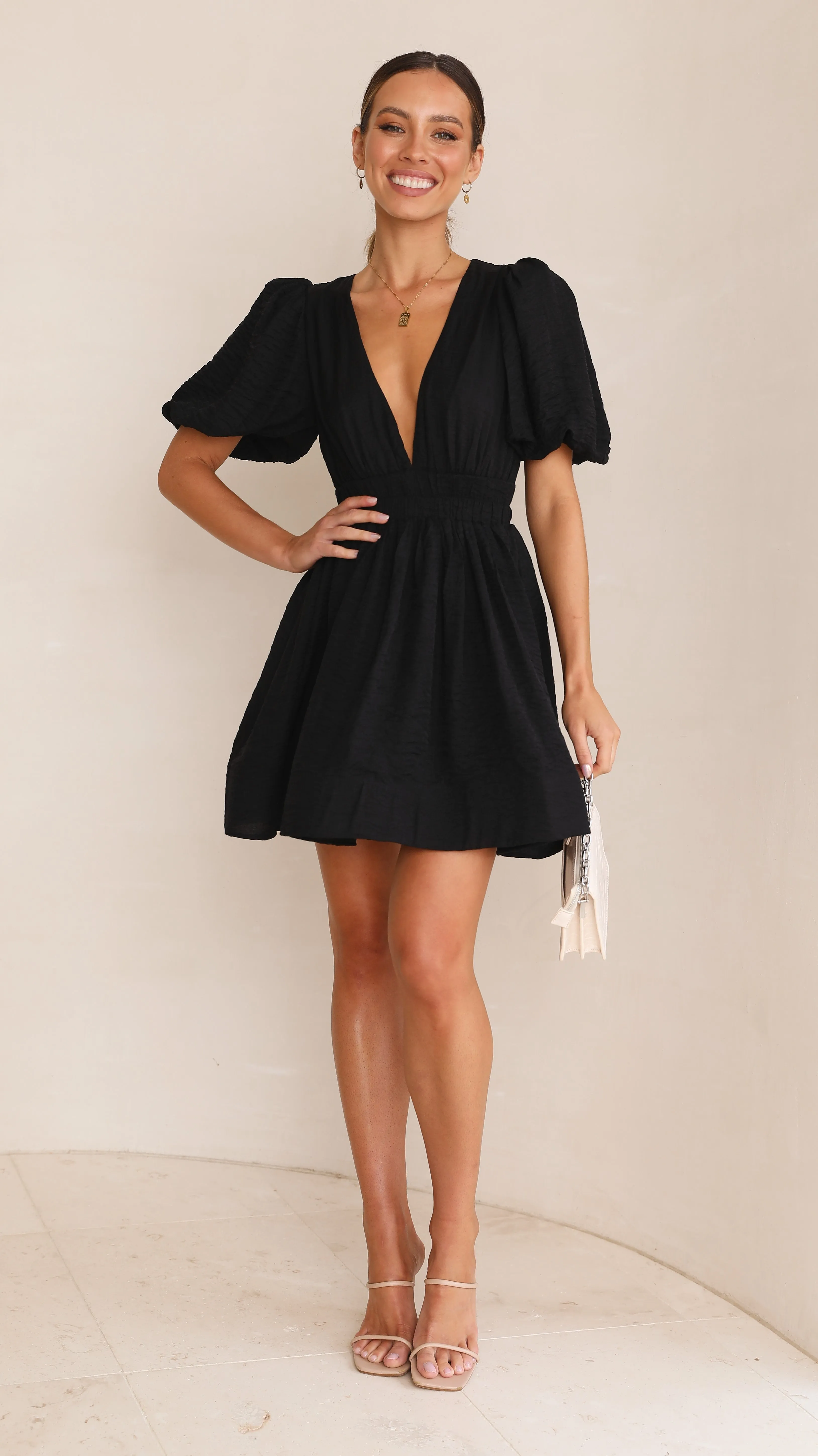 Erin Mini Dress - Black sold by Billy J product image thumbnail 2