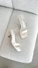Emerson Heel - Bone Satin sold by Billy J