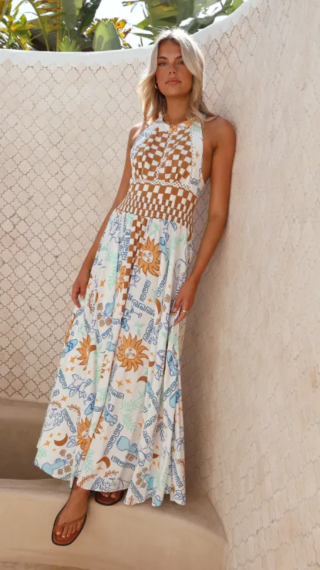 Endless Summer Maxi Dress - Rhodes Print sold by Billy J