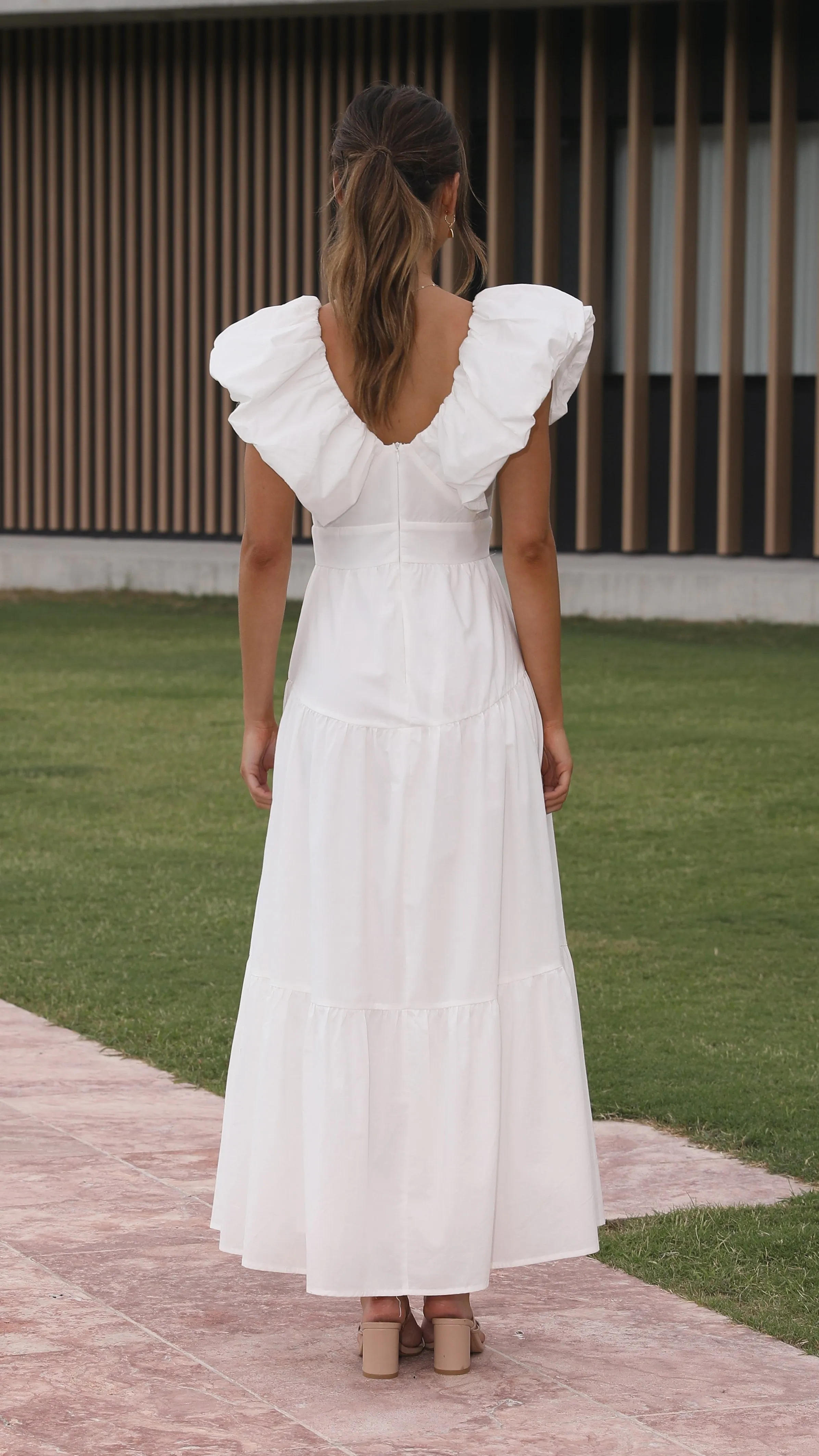 Emma Maxi Dress - White sold by Billy J product image thumbnail 2