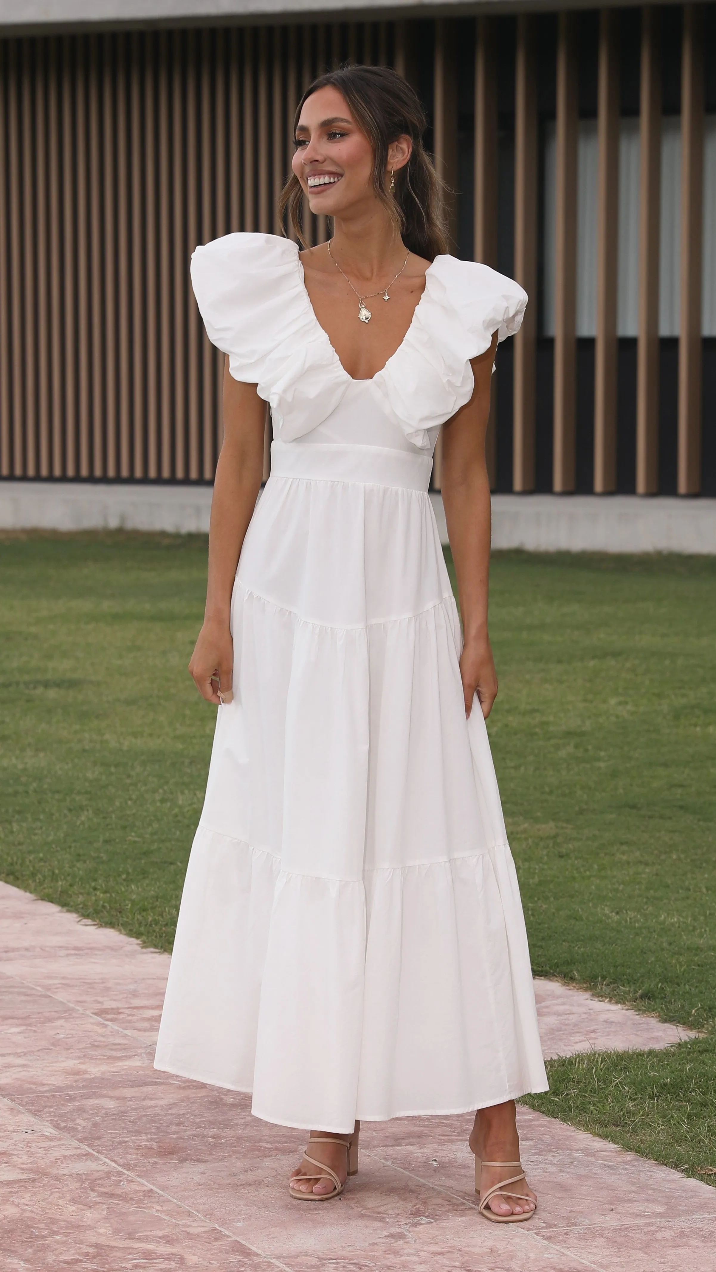 Emma Maxi Dress - White sold by Billy J product image thumbnail 3
