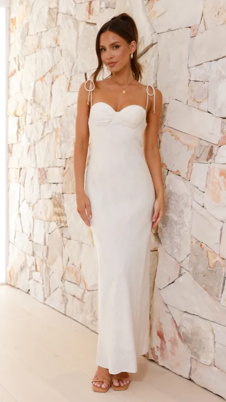 Garna Midi Dress - Beige sold by Billy J