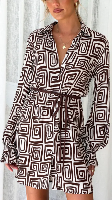 Ibai Mini Dress - Cairo Print sold by Billy J
