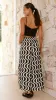 Belinda Pants - Black / Beige Swirl sold by Billy J