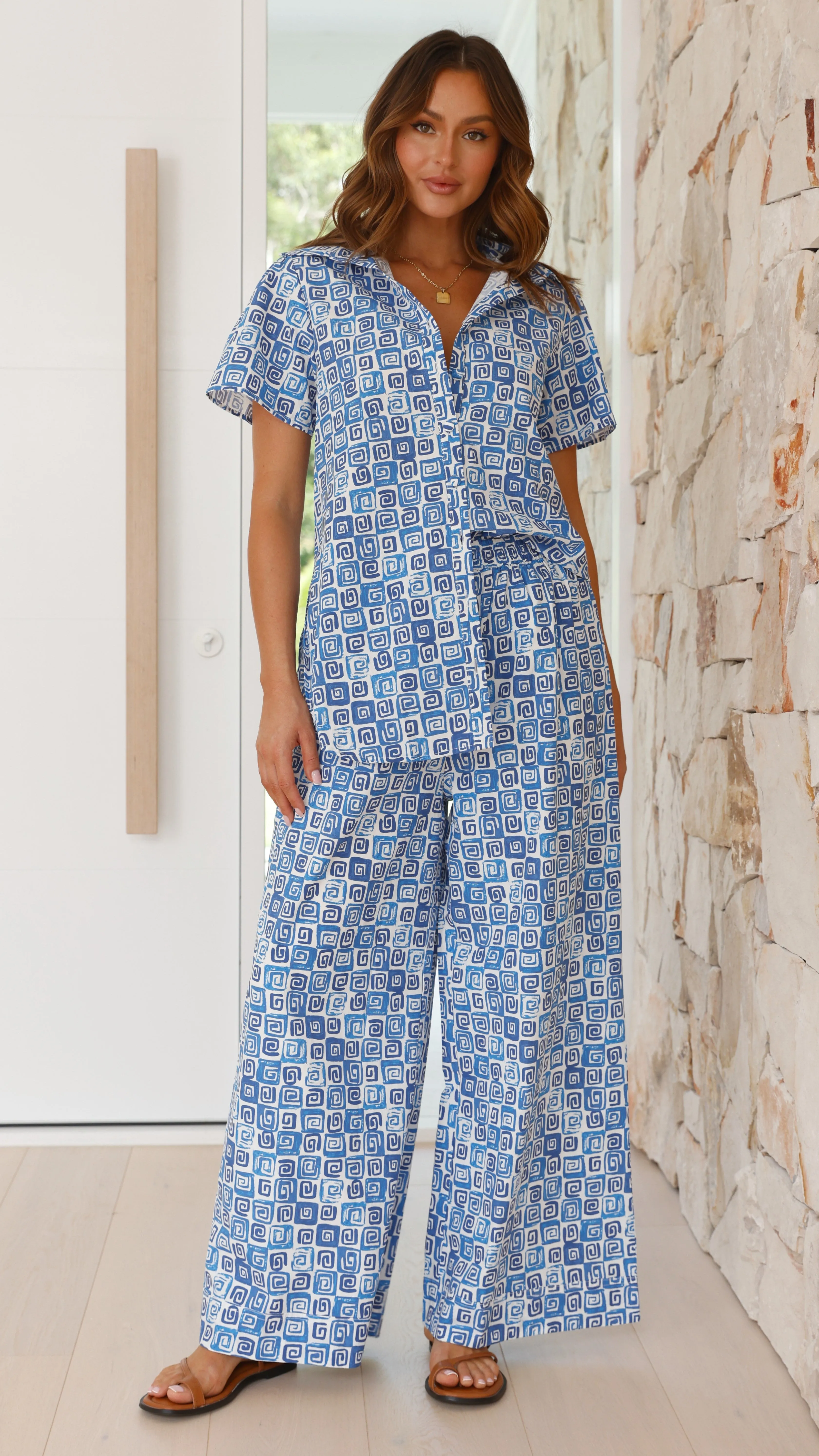 Oceana Top - Ocean Print sold by Billy J product image thumbnail 5