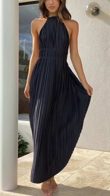 Frances Maxi Dress - Black sold by Billy J