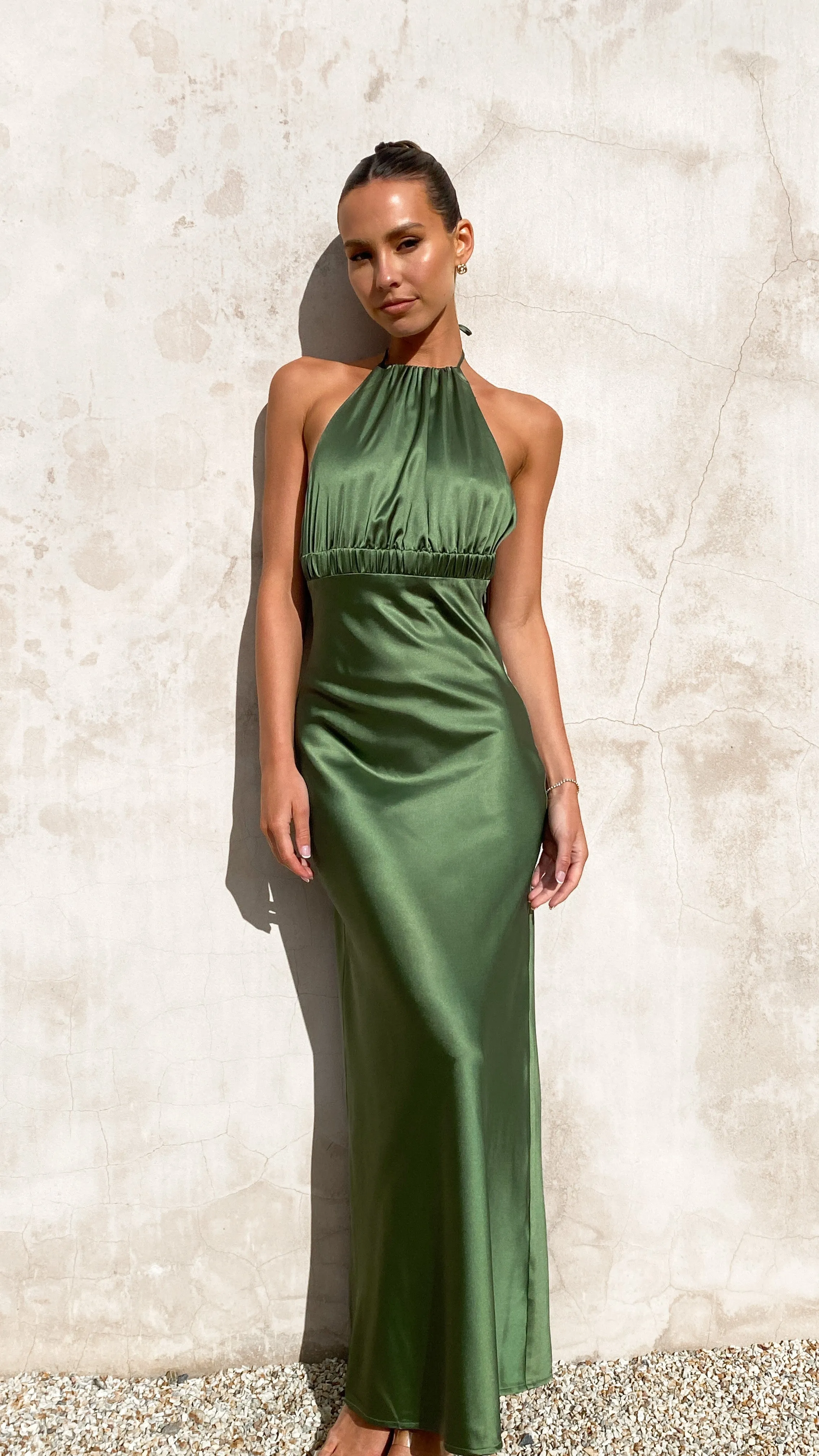 Soko Maxi Dress - Olive sold by Billy J product image thumbnail 3