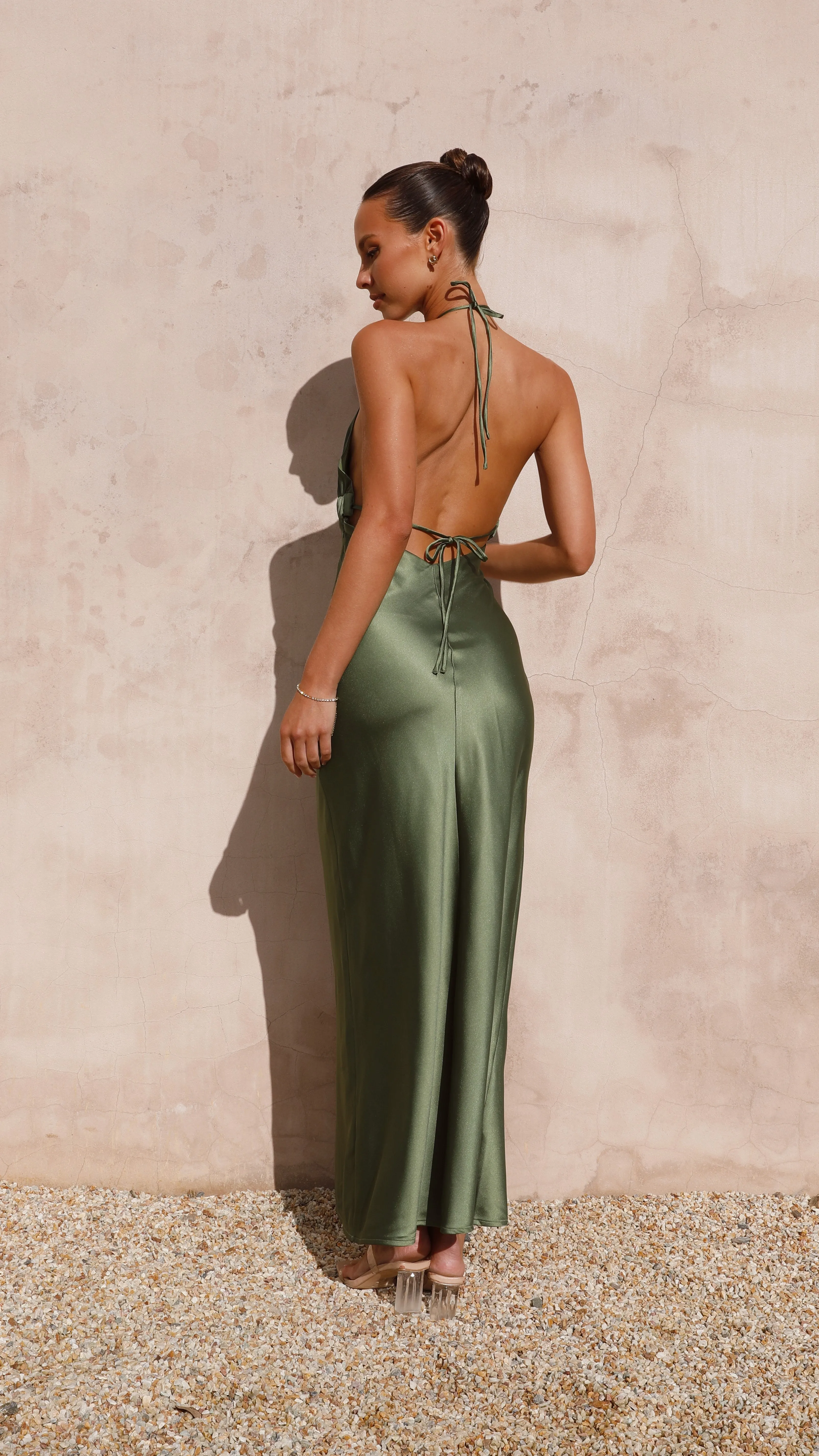 Soko Maxi Dress - Olive sold by Billy J product image thumbnail 5