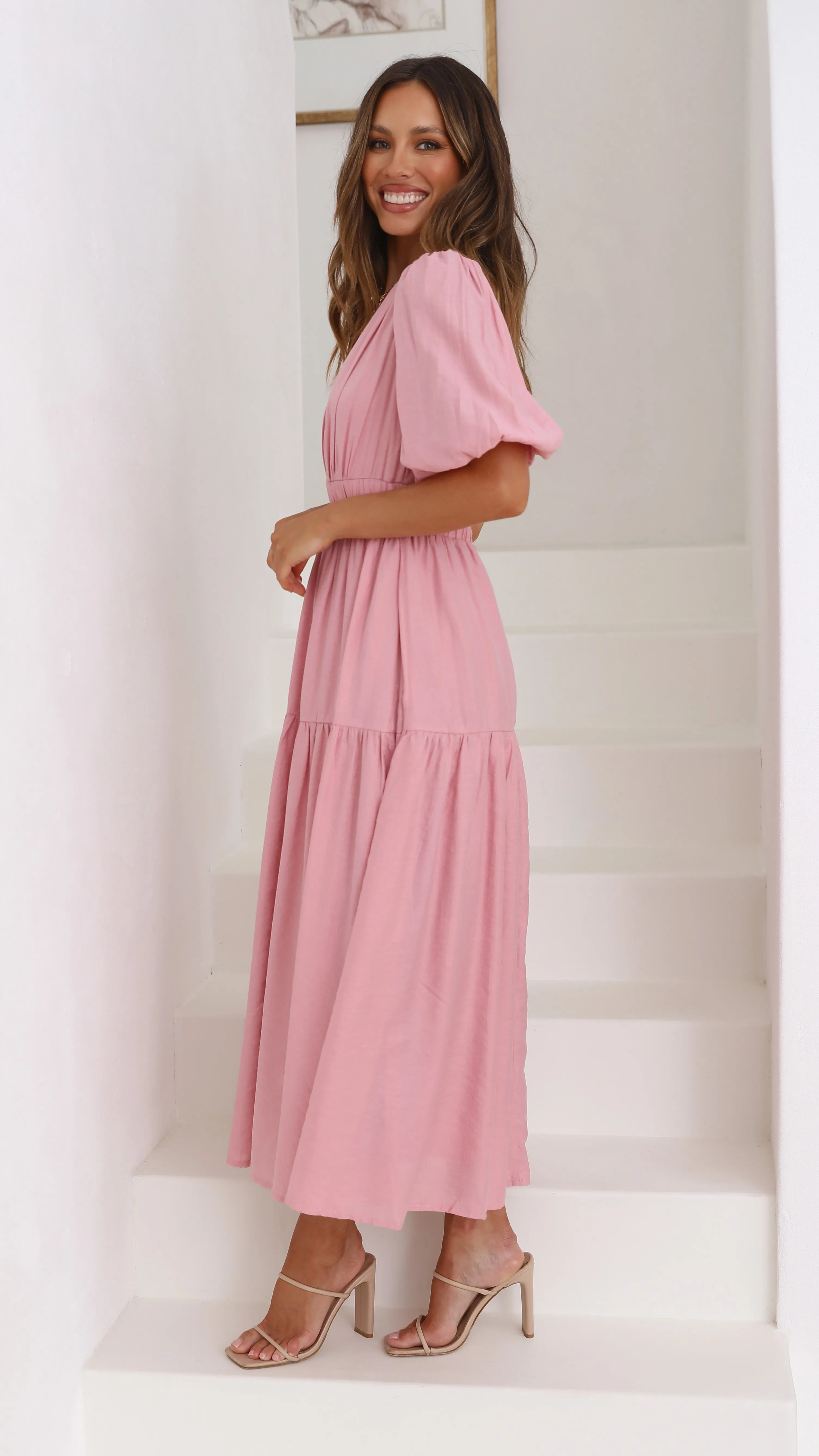 Erin Midi Dress - Soft Pink sold by Billy J product image thumbnail 3