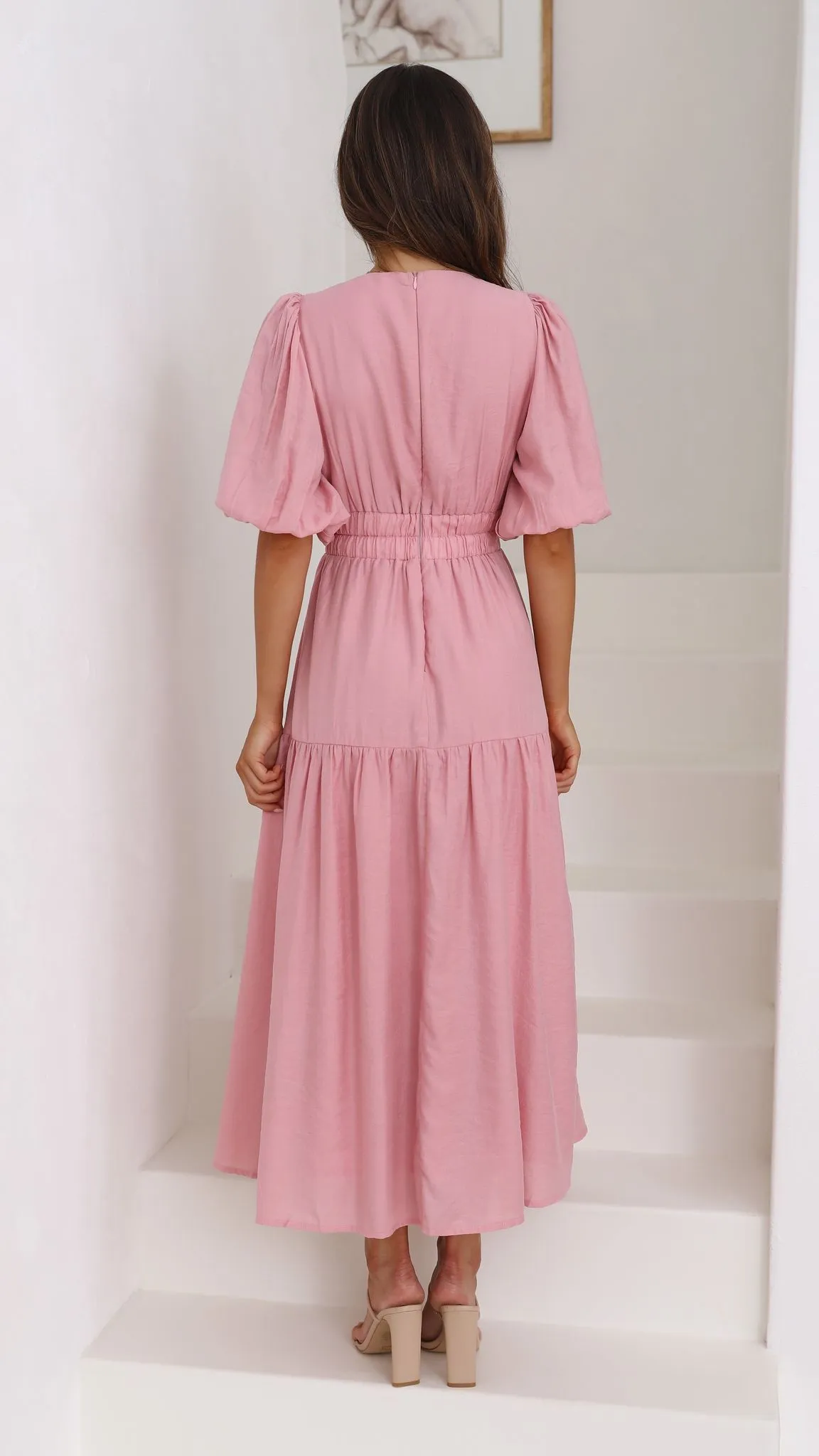 Erin Midi Dress - Soft Pink sold by Billy J product image thumbnail 2