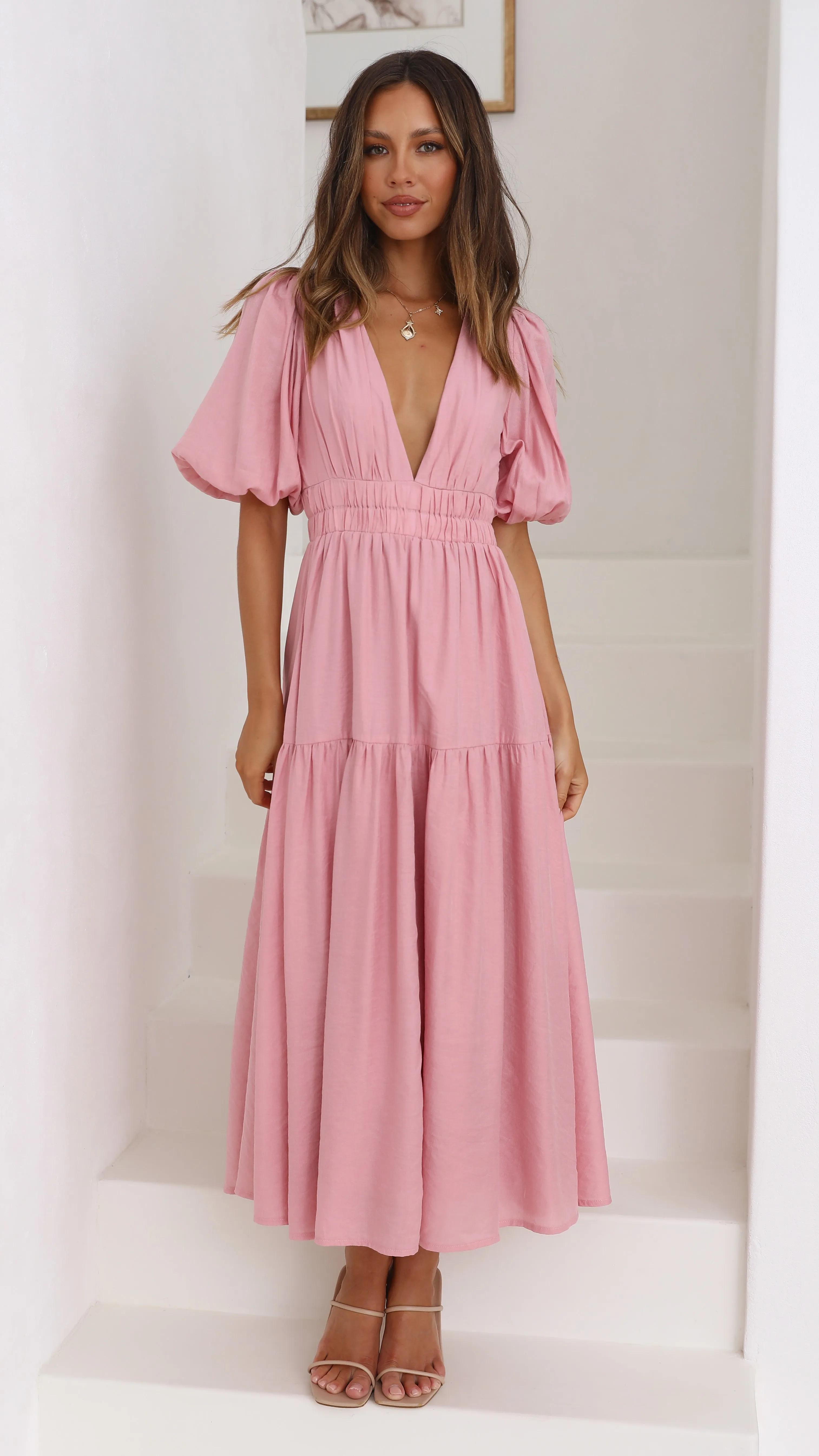 Erin Midi Dress - Soft Pink sold by Billy J product image thumbnail 5