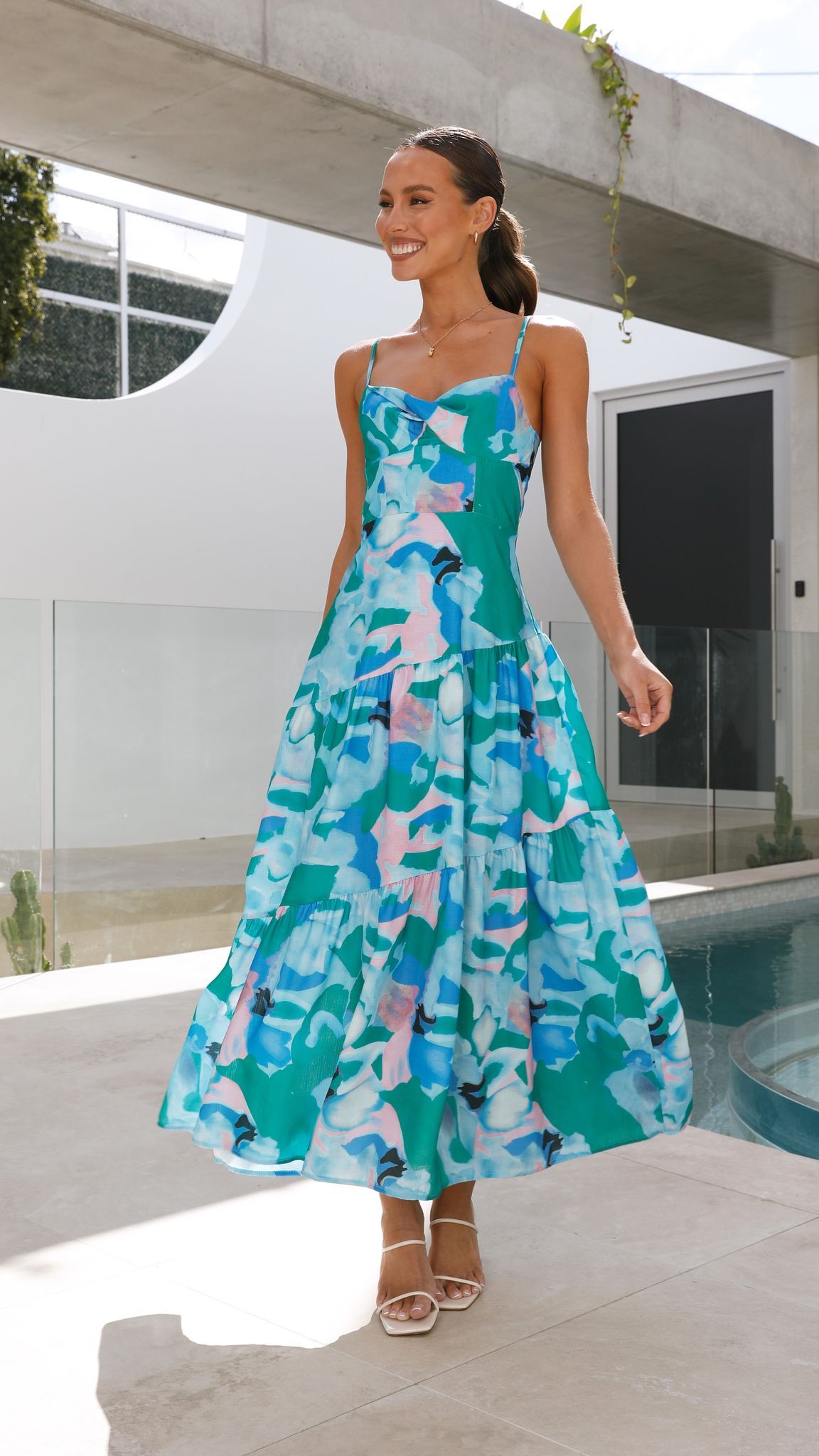 Belina Midi Dress - Blue sold by Billy J product image thumbnail 4