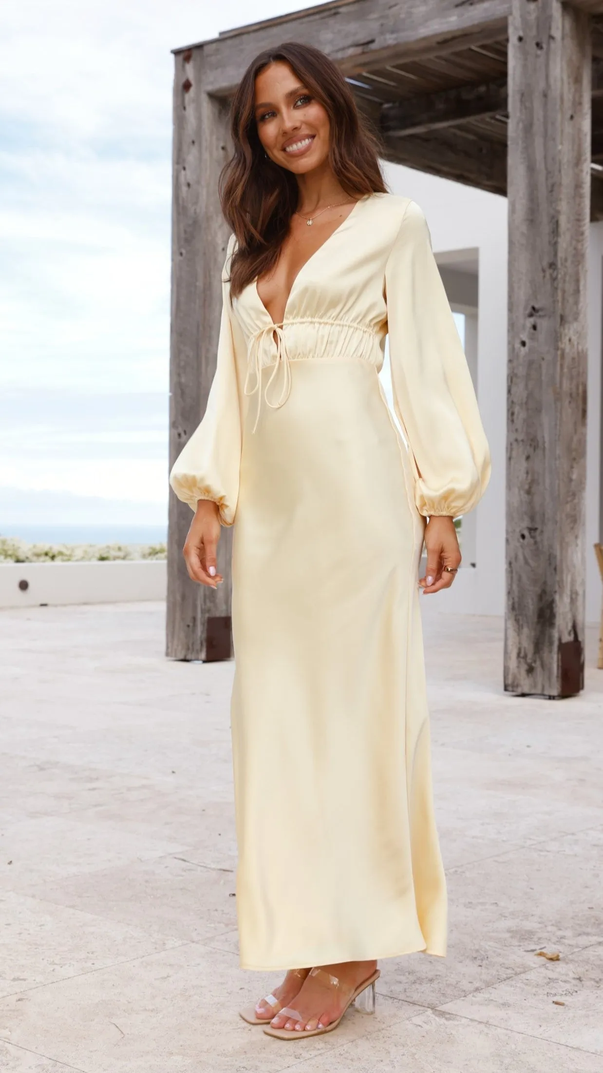 Amara Maxi Dress - Yellow sold by Billy J product image thumbnail 5