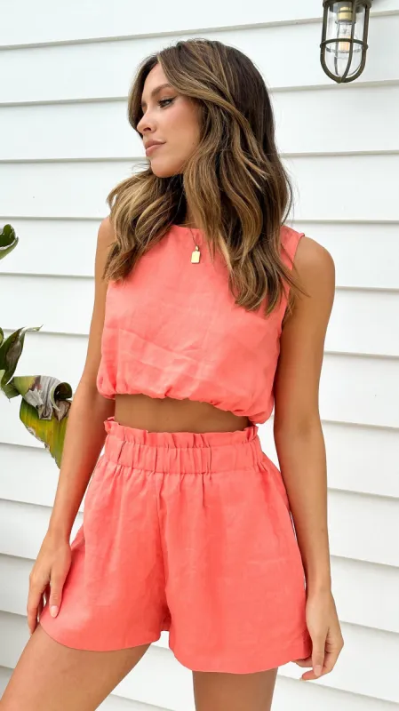 Serena Top - Coral sold by Billy J