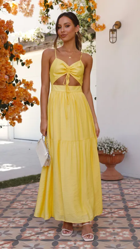 Indiah Maxi Dress - Yellow sold by Billy J