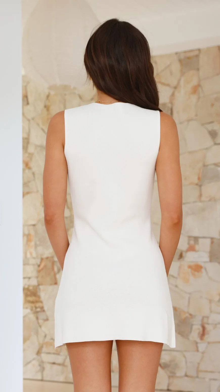 Alba Mini Dress - White sold by Billy J product image thumbnail 2