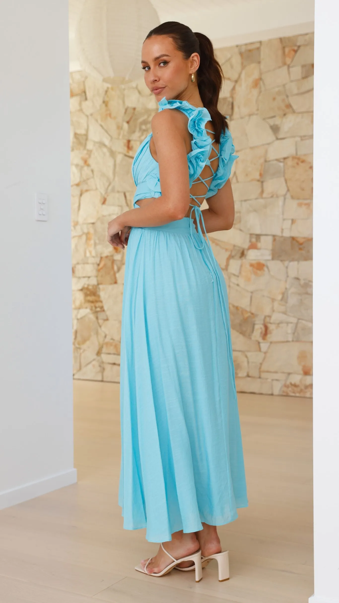 Galilhai Maxi Dress - Blue sold by Billy J product image thumbnail 5