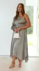 Brooklyn One Shoulder Midi Dress - Olive sold by Billy J