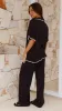 Madian Button Up Shirt and Pants Set - Black sold by Billy J