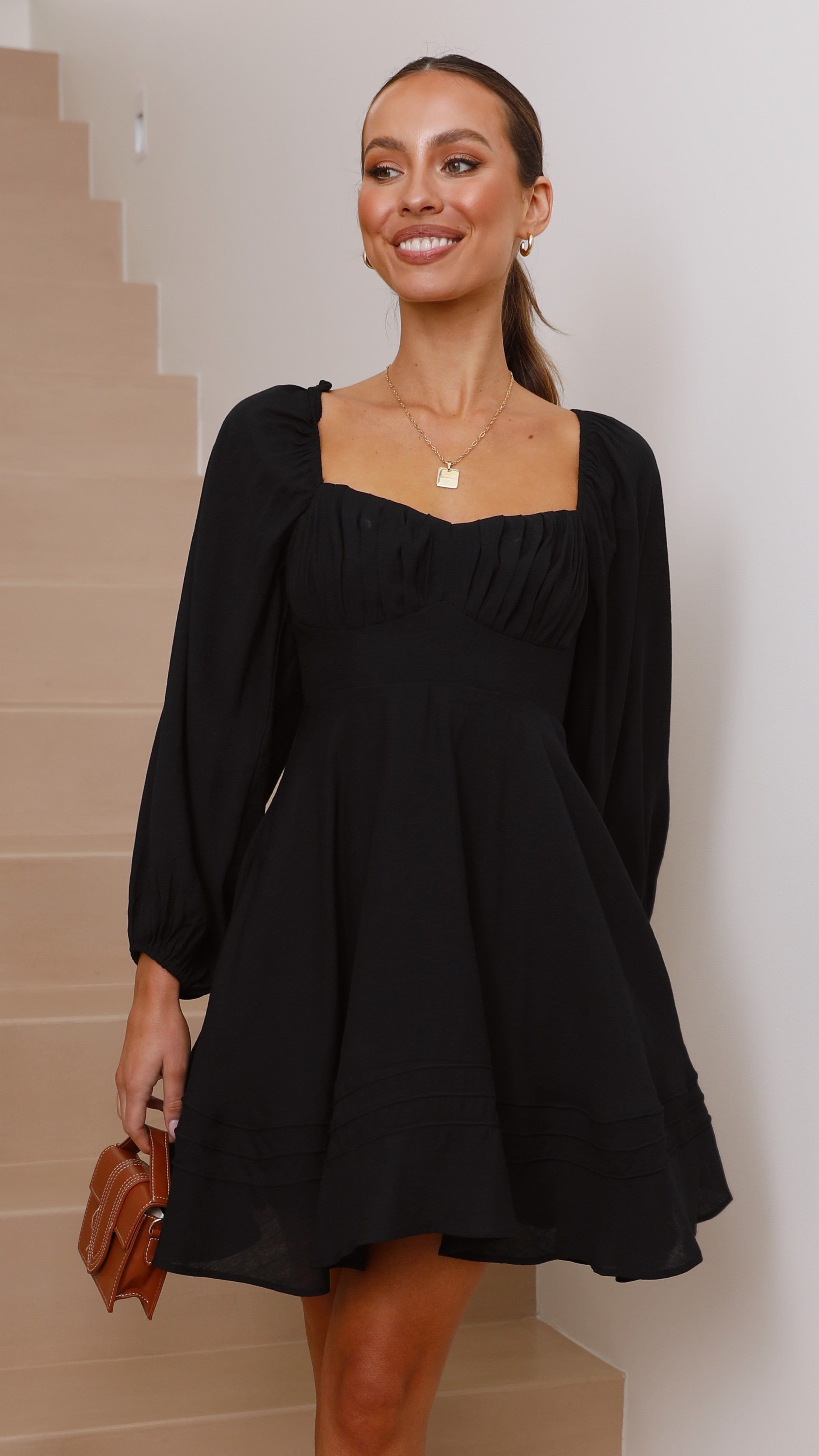 Lucy Mini Dress - Black sold by Billy J product image thumbnail 3